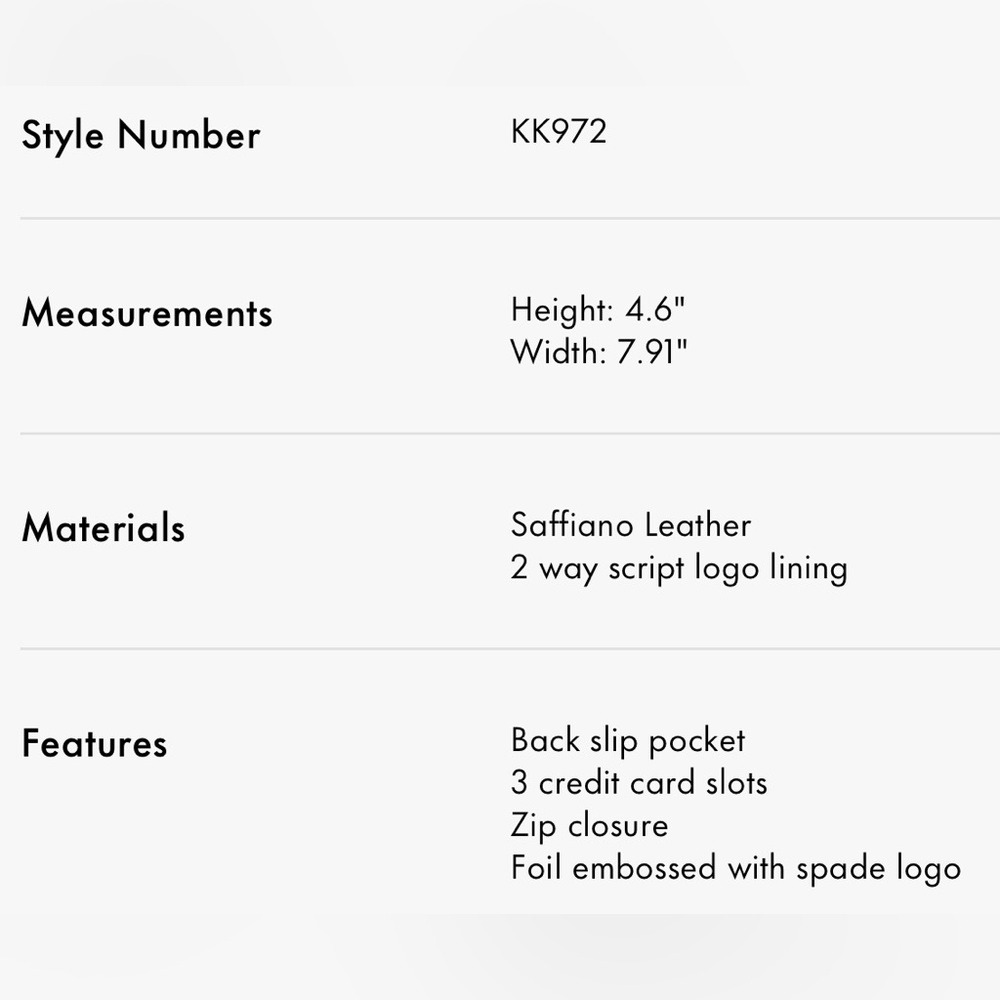 Kate Spade Flora flower medium L-zip wristlet - Picture 7 of 7